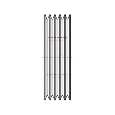 Poulie trapézoïdale SPZ / Z - 5 gorges - Ø200 mm - Moyeu amovible 2517 - Fonte