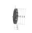 Poulie trapézoïdale SPZ / Z - 2 gorges - Ø224 mm - Moyeu amovible 2012 - Fonte
