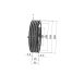 Poulie trapézoïdale SPZ / Z - 4 gorges - Ø224 mm - Moyeu amovible 2517 - Fonte