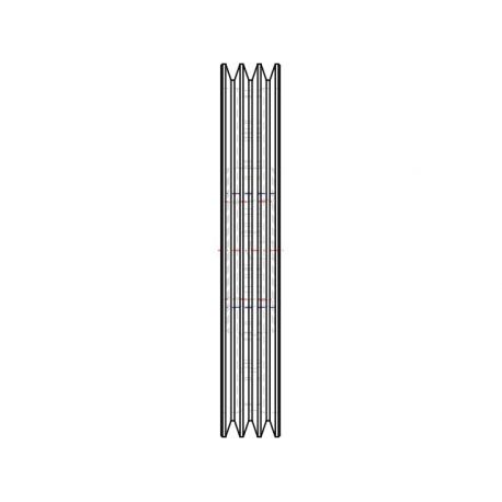 Poulie trapézoïdale SPZ / Z - 3 gorges - Ø250 mm - Moyeu amovible 2012 - Fonte