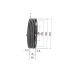Poulie trapézoïdale SPZ / Z - 4 gorges - Ø250 mm - Moyeu amovible 2517 - Fonte