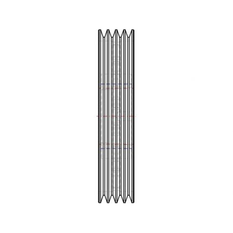 Poulie trapézoïdale SPZ / Z - 4 gorges - Ø250 mm - Moyeu amovible 2517 - Fonte