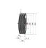 Poulie trapézoïdale SPZ / Z - 5 gorges - Ø250 mm - Moyeu amovible 2517 - Fonte