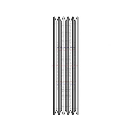 Poulie trapézoïdale SPZ / Z - 5 gorges - Ø250 mm - Moyeu amovible 2517 - Fonte