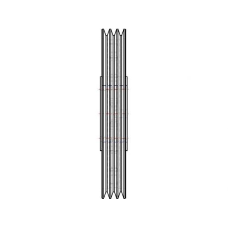 Poulie trapézoïdale SPZ / Z - 3 gorges - Ø280 mm - Moyeu amovible 2517 - Fonte