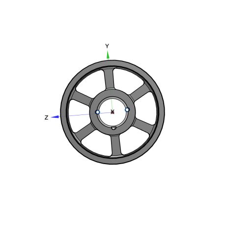 Poulie trapézoïdale SPZ / Z - 3 gorges - Ø280 mm - Moyeu amovible 2517 - Fonte