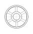 Poulie trapézoïdale SPZ / Z - 3 gorges - Ø280 mm - Moyeu amovible 2517 - Fonte