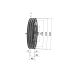 Poulie trapézoïdale SPZ / Z - 3 gorges - Ø224 mm - Moyeu amovible 2012 - Fonte