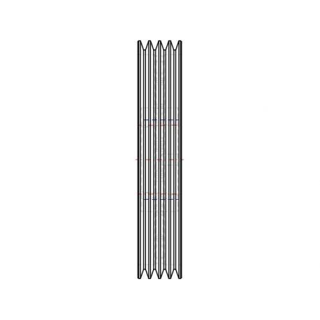 Poulie trapézoïdale SPZ / Z - 4 gorges - Ø280 mm - Moyeu amovible 2517 - Fonte