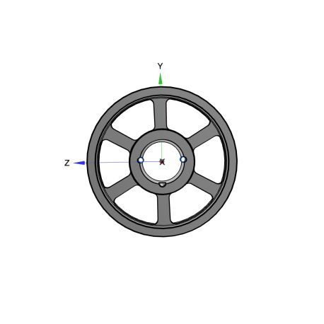 Poulie trapézoïdale SPZ / Z - 4 gorges - Ø280 mm - Moyeu amovible 2517 - Fonte