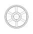 Poulie trapézoïdale SPZ / Z - 3 gorges - Ø315 mm - Moyeu amovible 2517 - Fonte