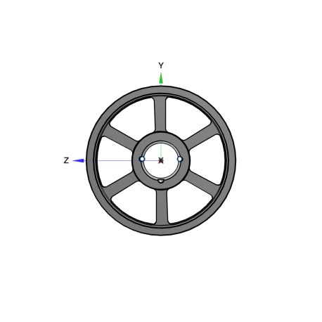 Poulie trapézoïdale SPZ / Z - 4 gorges - Ø315 mm - Moyeu amovible 2517 - Fonte