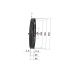 Poulie trapézoïdale SPZ / Z - 3 gorges - Ø355 mm - Moyeu amovible 2517 - Fonte