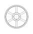 Poulie trapézoïdale SPZ / Z - 3 gorges - Ø355 mm - Moyeu amovible 2517 - Fonte