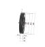Poulie trapézoïdale SPZ / Z - 4 gorges - Ø355 mm - Moyeu amovible 2517 - Fonte