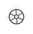 Poulie trapézoïdale SPZ / Z - 2 gorges - Ø400 mm - Moyeu amovible 2517 - Fonte