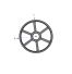 Poulie trapézoïdale SPZ / Z - 3 gorges - Ø400 mm - Moyeu amovible 2517 - Fonte