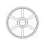 Poulie trapézoïdale SPZ / Z - 3 gorges - Ø400 mm - Moyeu amovible 2517 - Fonte
