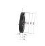 Poulie trapézoïdale SPZ / Z - 4 gorges - Ø400 mm - Moyeu amovible 2517 - Fonte