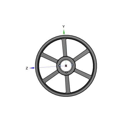 Poulie trapézoïdale SPZ / Z - 4 gorges - Ø400 mm - Moyeu amovible 2517 - Fonte