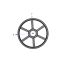 Poulie trapézoïdale SPZ / Z - 4 gorges - Ø400 mm - Moyeu amovible 2517 - Fonte