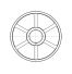 Poulie trapézoïdale SPZ / Z - 5 gorges - Ø400 mm - Moyeu amovible 3020 - Fonte
