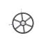 Poulie trapézoïdale SPZ / Z - 2 gorges - Ø450 mm - Moyeu amovible 2517 - Fonte