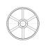 Poulie trapézoïdale SPZ / Z - 3 gorges - Ø450 mm - Moyeu amovible 2517 - Fonte