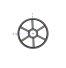 Poulie trapézoïdale SPZ / Z - 4 gorges - Ø450 mm - Moyeu amovible 3020 - Fonte