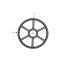 Poulie trapézoïdale SPZ / Z - 5 gorges - Ø450 mm - Moyeu amovible 3020 - Fonte