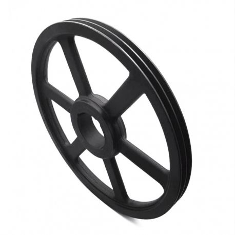 Poulie trapézoïdale SPZ / Z - 2 gorges - Ø450 mm - Moyeu amovible 2517 - Fonte