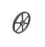 Poulie trapézoïdale SPZ / Z - 2 gorges - Ø450 mm - Moyeu amovible 2517 - Fonte