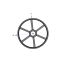Poulie trapézoïdale SPZ / Z - 2 gorges - Ø450 mm - Moyeu amovible 2517 - Fonte