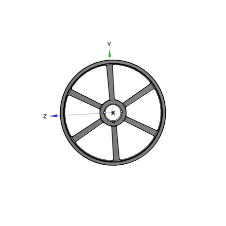 Poulie trapézoïdale SPZ / Z - 3 gorges - Ø500 mm - Moyeu amovible 2517 - Fonte