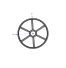 Poulie trapézoïdale SPZ / Z - 3 gorges - Ø500 mm - Moyeu amovible 2517 - Fonte
