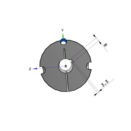 Moyeu amovible type 3030 - Ø Arbre 30mm