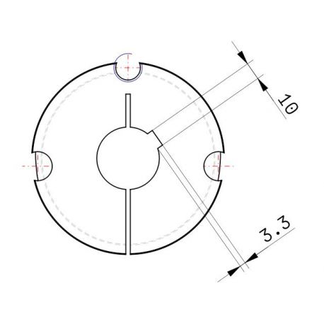 Moyeu amovible type 3030 - Ø Arbre 35mm