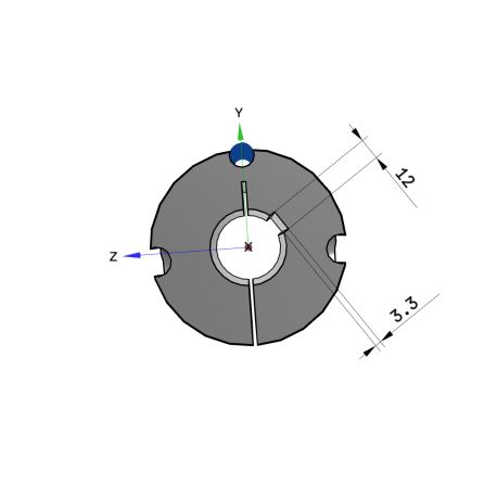 Moyeu amovible type 3030 - Ø Arbre 42mm