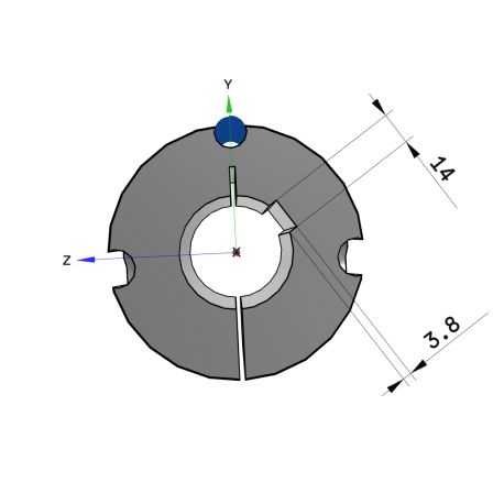 Moyeu amovible type 3030 - Ø Arbre 48mm