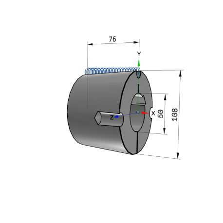 Moyeu amovible type 3030 - Ø Arbre 50mm