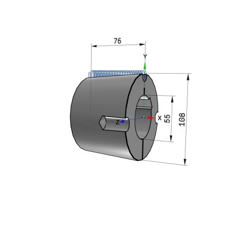 Moyeu amovible type 3030 - Ø Arbre 55mm