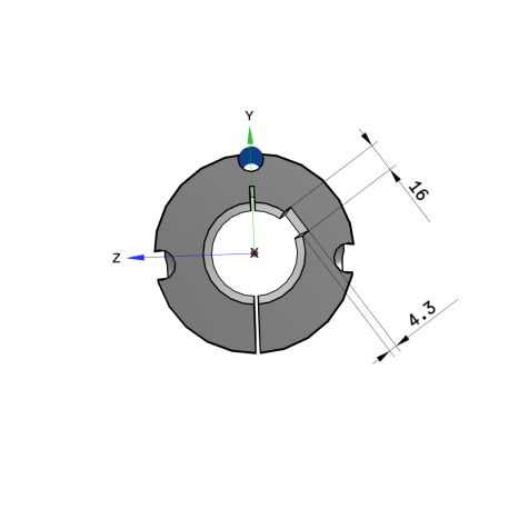 Moyeu amovible type 3030 - Ø Arbre 55mm