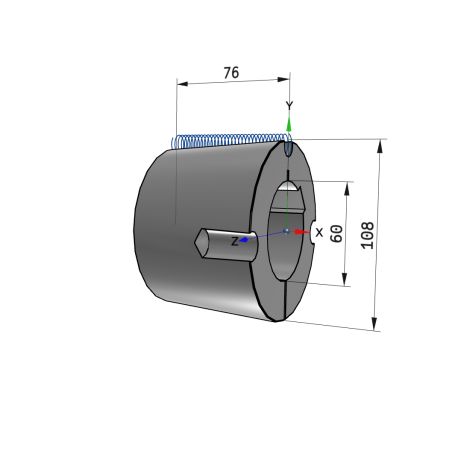 Moyeu amovible type 3030 - Ø Arbre 60mm