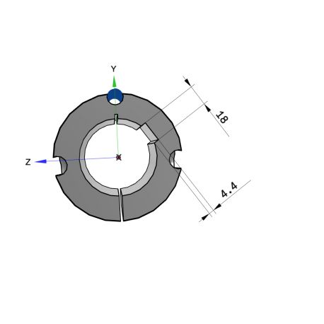 Moyeu amovible type 3030 - Ø Arbre 65mm