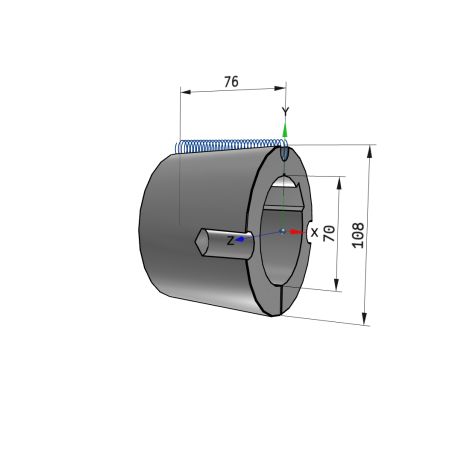 Moyeu amovible type 3030 - Ø Arbre 70mm