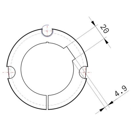 Moyeu amovible type 3030 - Ø Arbre 70mm