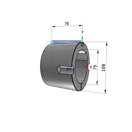 Moyeu amovible type 3030 - Ø Arbre 75mm