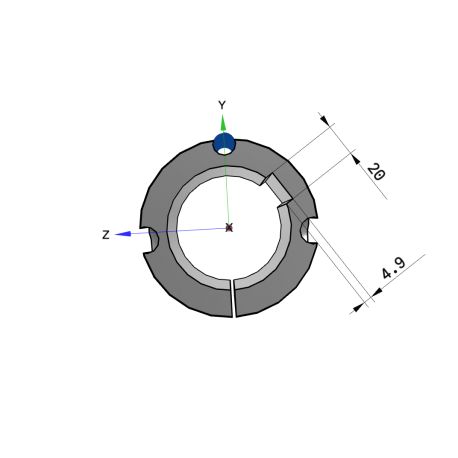 Moyeu amovible type 3030 - Ø Arbre 75mm