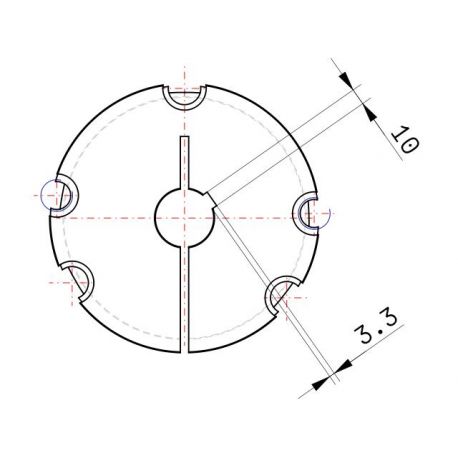 Moyeu amovible type 4545 - Ø Arbre 35mm