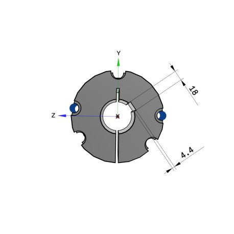 Moyeu amovible type 4545 - Ø Arbre 60mm